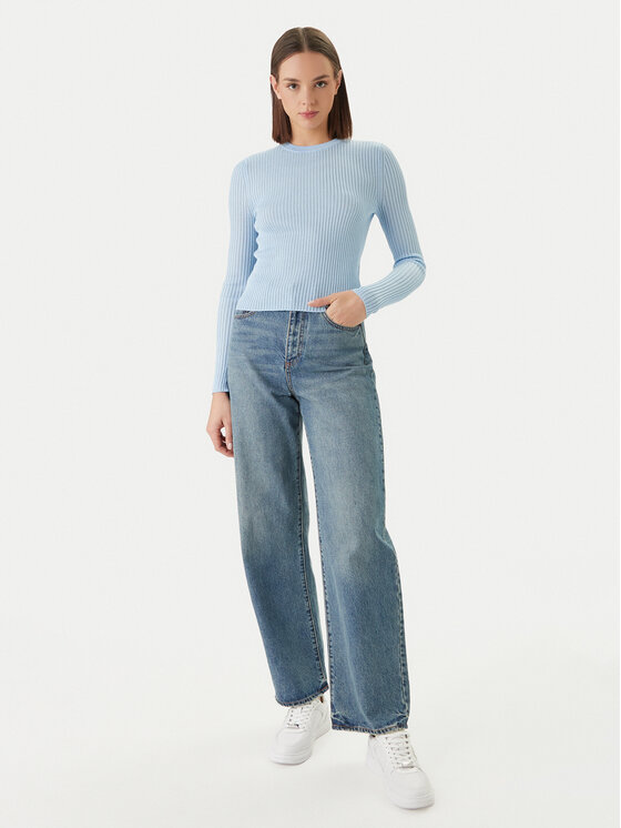HUGO HUGO Pulover Somya_B 50554221 Albastru celest Slim Fit