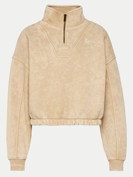 Karl Kani Karl Kani Bluză KW241-007-1 Bej Relaxed Fit