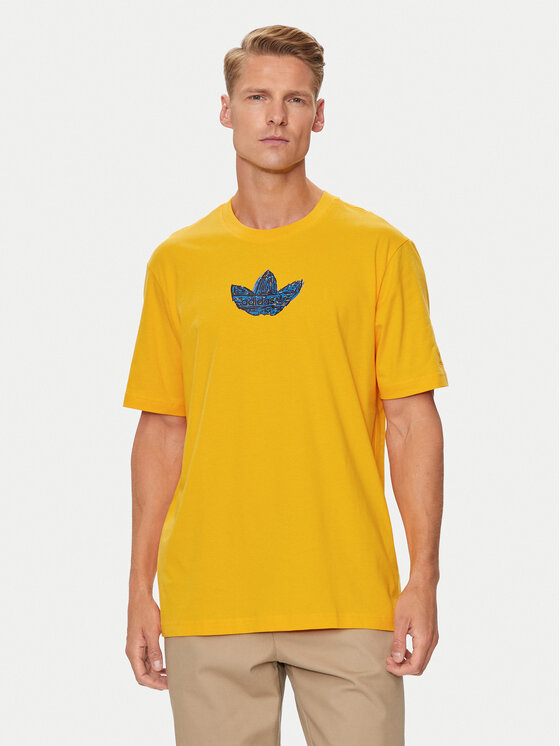 adidas adidas T-shirt Supply Sport IZ2572 Žuta Regular Fit