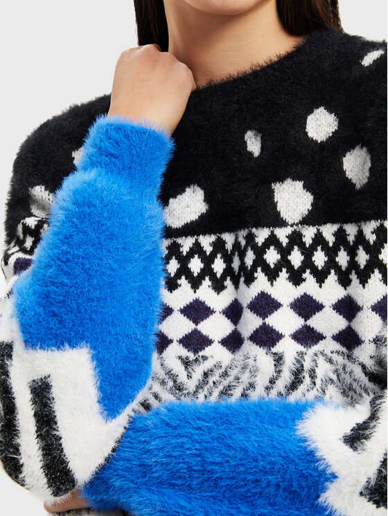 Desigual Desigual Светр Colorado 22WWJF73 Кольоровий Relaxed Fit