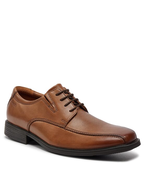 Clarks Clarks Półbuty Tilden Walk 261300957 Brązowy