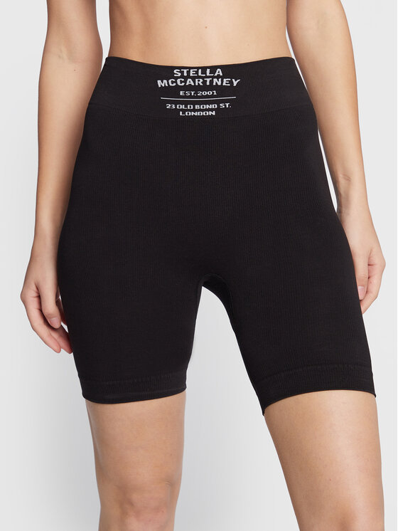 Stella McCartney Športne kratke hlače Cycling S6N601160.00112 Črna Slim Fit