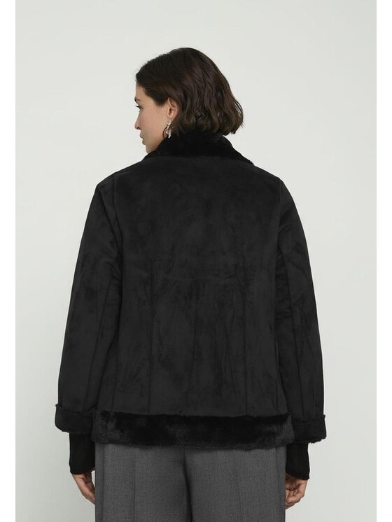 Fiorella Rubino Fiorella Rubino Cappotto F014T001443N033 Nero Regular Fit