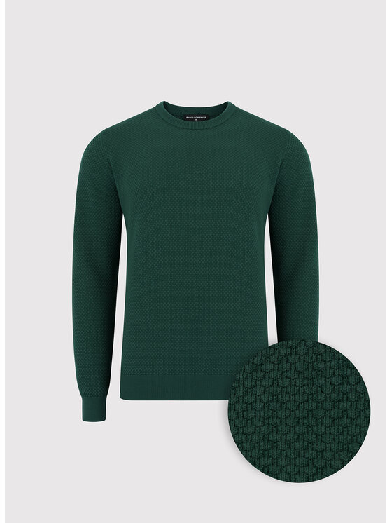Pako Lorente Pako Lorente Sweter P26WF-2X-013 Zielony Classic Fit