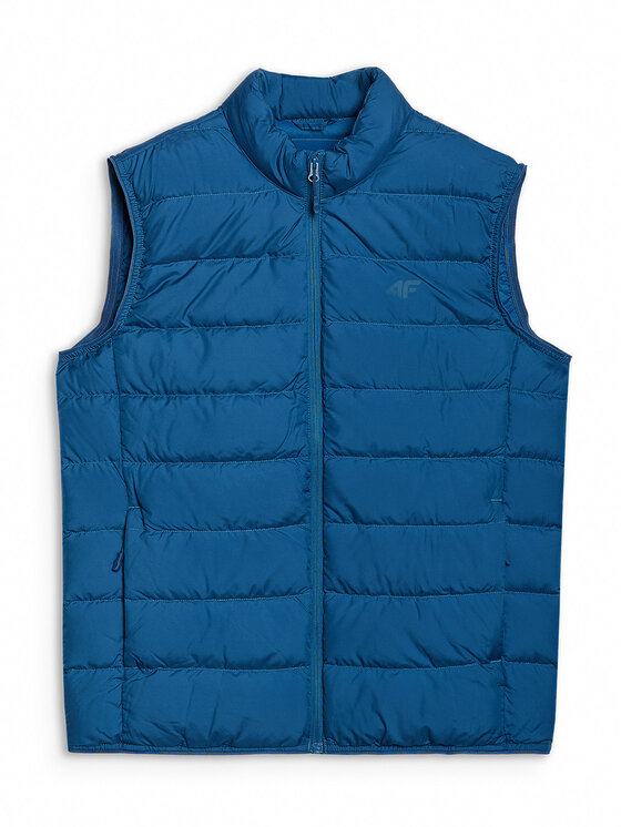 4F 4F Kamizelka NATURAL (DOWN) WARMTH Turkusowy Regular Fit