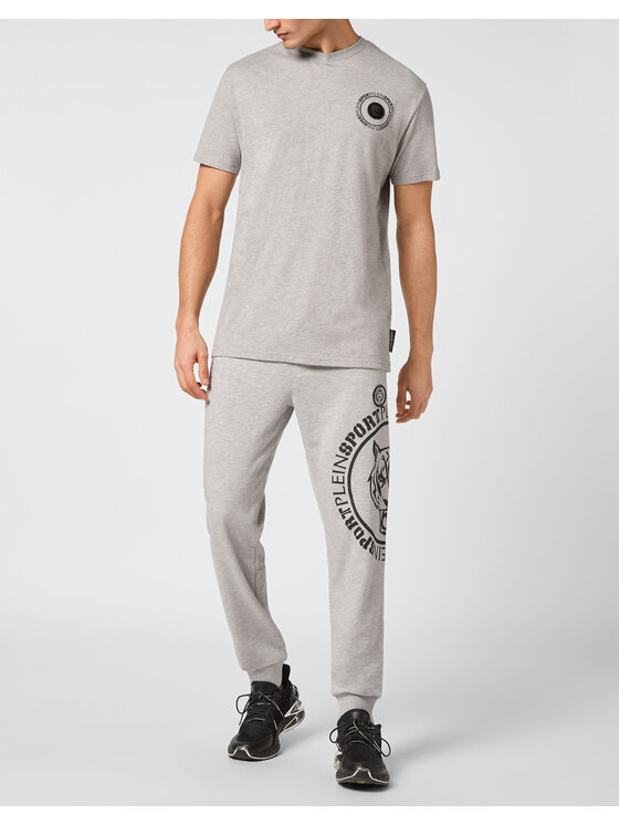 Plein Sport Plein Sport T-Shirt 14175 Szary Regular Fit