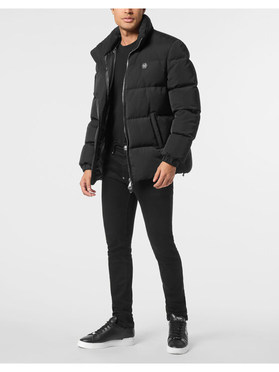 PHILIPP PLEIN PHILIPP PLEIN Kurtka puchowa 26053 Czarny Regular Fit
