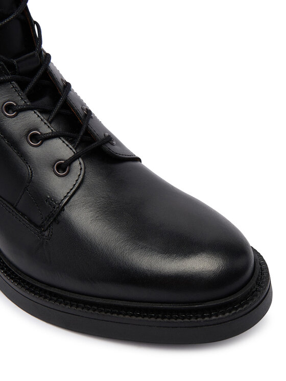 Tommy Hilfiger Tommy Hilfiger Gležnjače Corporate Casual Lth Boot FM0FM06174 Crna
