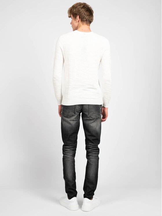 Antony Morato Antony Morato Πουλόβερ MMSW00940 YA100018 Λευκό Regular Fit