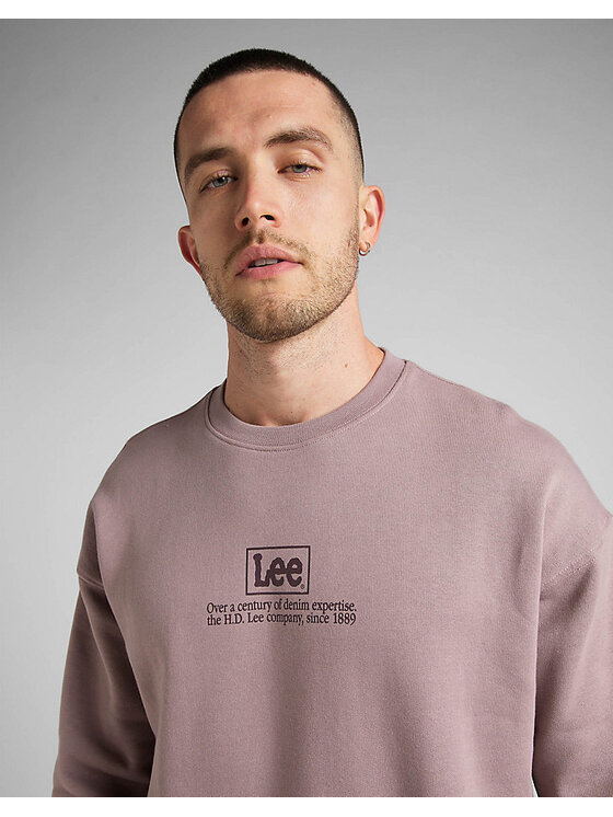 Lee Lee Felpa LOGO LOOSE SWS Viola Loose Fit