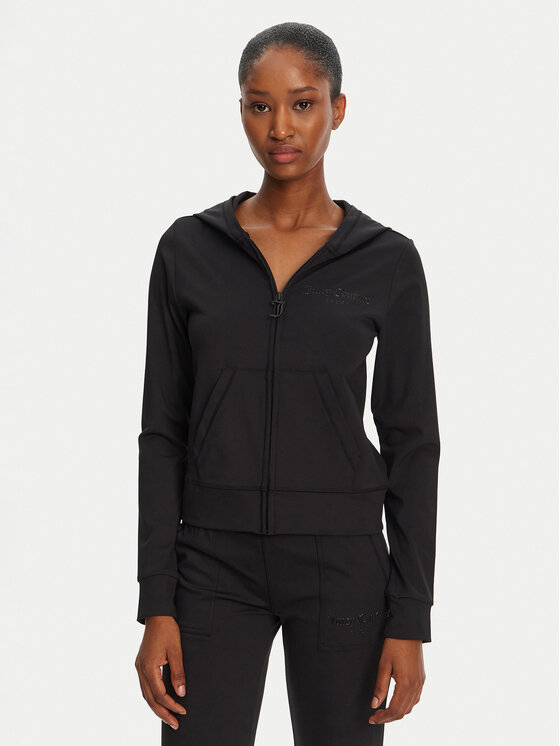Juicy Couture Mikina Active JCSAS125401 Čierna Slim Fit