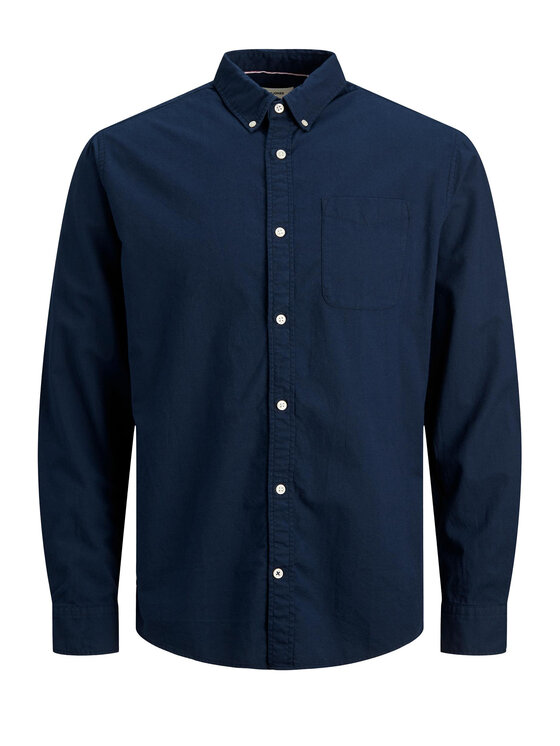 Jack&Jones Jack&Jones Marškiniai 12182486 Tamsiai mėlyna Slim Fit