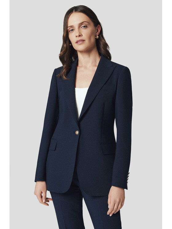 Lancerto Lancerto Marynarka Albana MA073125000007 Granatowy Slim Fit