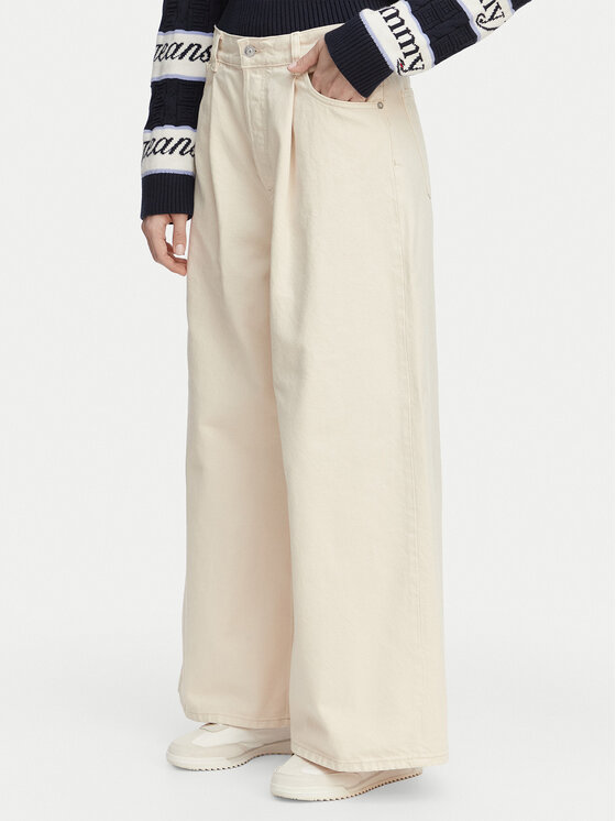 Tommy Jeans Tommy Jeans Jeans hlače DW0DW22409 Kremna Loose Fit