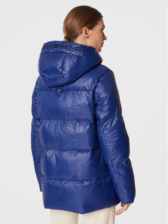 Tommy Hilfiger Tommy Hilfiger Zimní bunda Logo WW0WW36225 Tmavomodrá Regular Fit