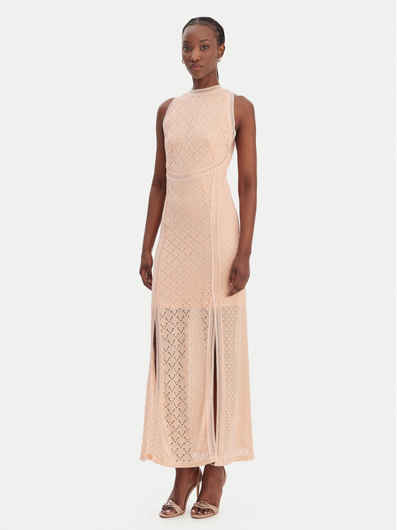 Guess Guess Rochie de vară W6GK16 K2953 Portocaliu Slim Fit