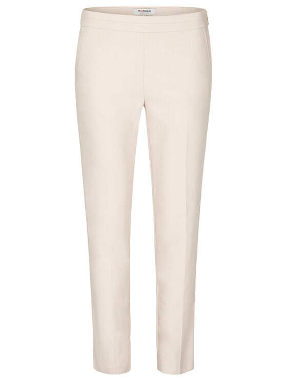Morgan Morgan Spodnie materiałowe 211-PROSY.F Beżowy Slim Fit