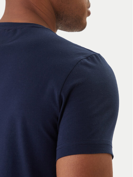 Tommy Hilfiger Tommy Hilfiger Tričko MW0MW10800 Tmavomodrá Slim Fit