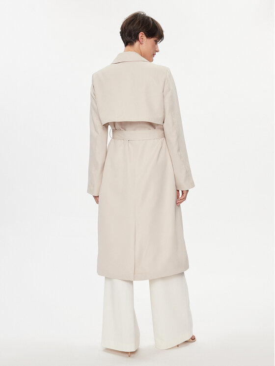 Pieces Pieces Tenchcoat Scarlett 17146474 Beige Regular Fit