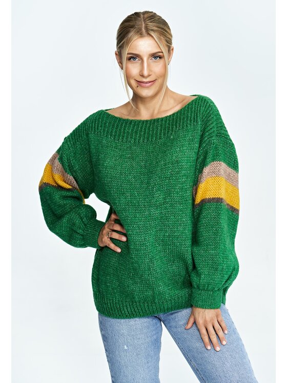 FIGL FIGLFIGL Maglione M909 Verde Oversize