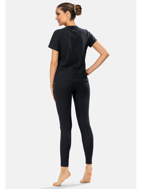 Feba Feba T-Shirt BLU03 Czarny Regular Fit