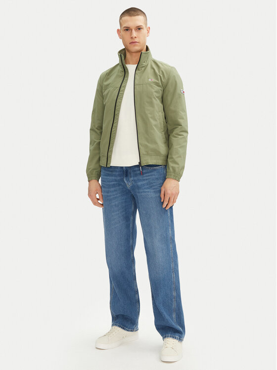 Tommy Jeans Tommy Jeans Giacca di transizione Essential Casual DM0DM15382 Verde Regular Fit