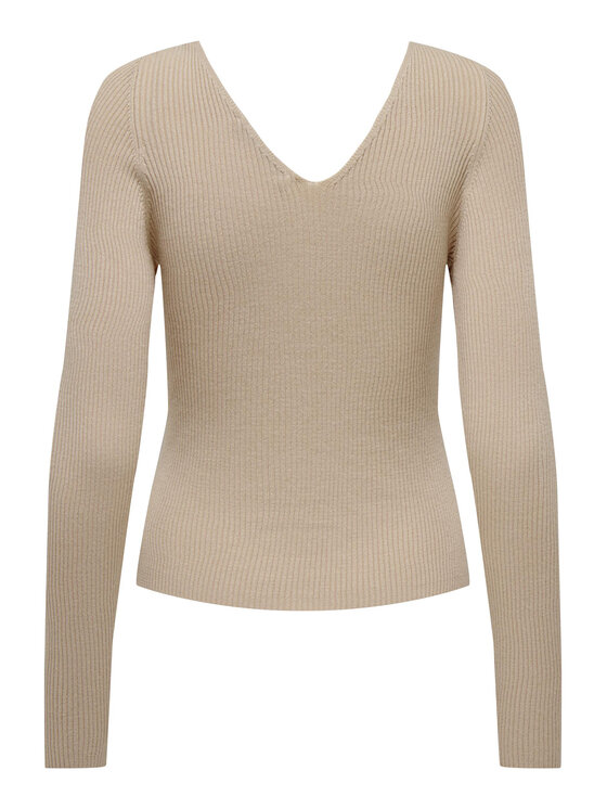 ONLY ONLY Пуловер 15302350 Бежов Regular Fit