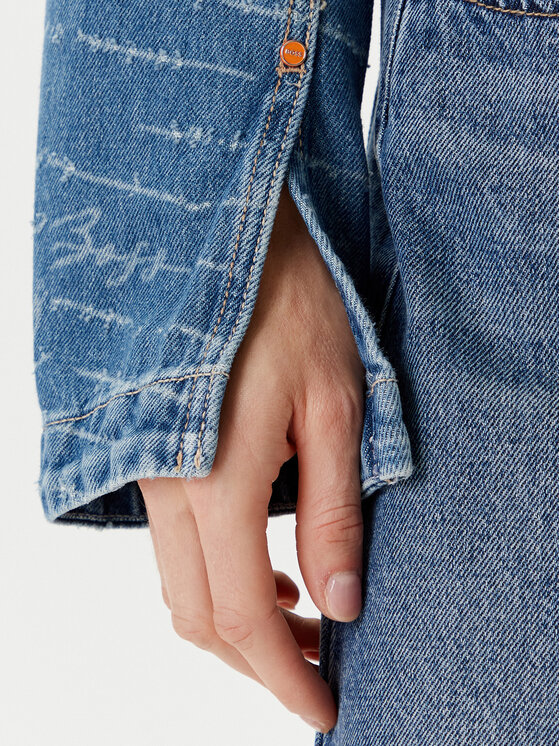 BOSS BOSS Jeans jakna 50542426 Modra Slim Fit