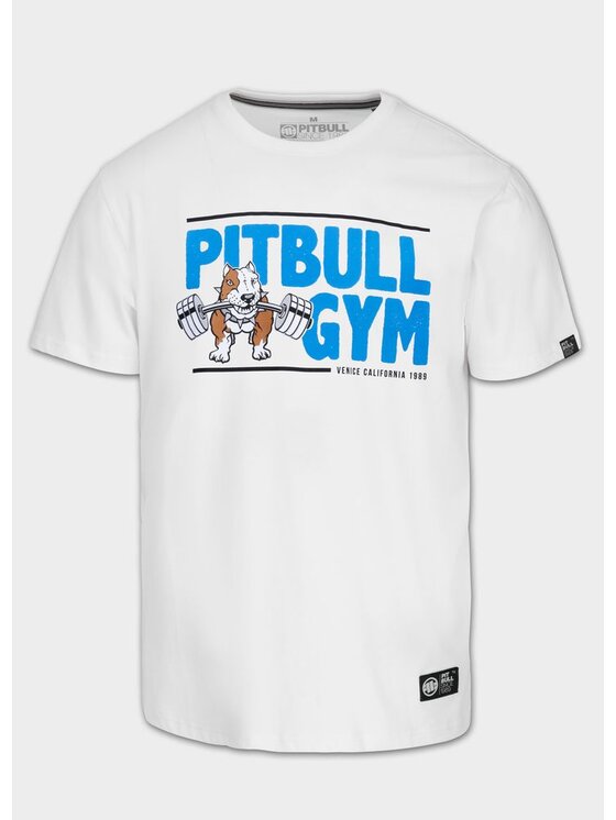 PITBULL PITBULL T-Shirt GYM Biały Regular Fit