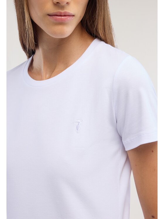 Trussardi Trussardi T-Shirt G0266000325N001 Biały Regular Fit
