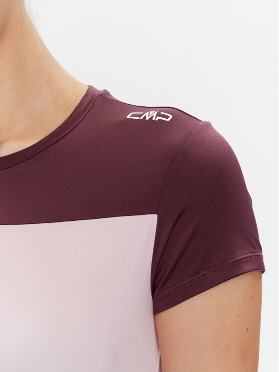 CMP CMP Športna majica 33N6186 Bordo rdeča Regular Fit