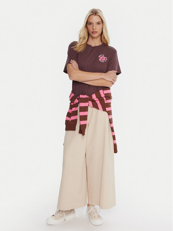 Roxy Roxy T-Shirt Hangloose The Sky ERJZT06020 Fialová Regular Fit