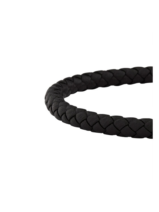 Breil Breil Bracciale LEATHER BLOOM Nero