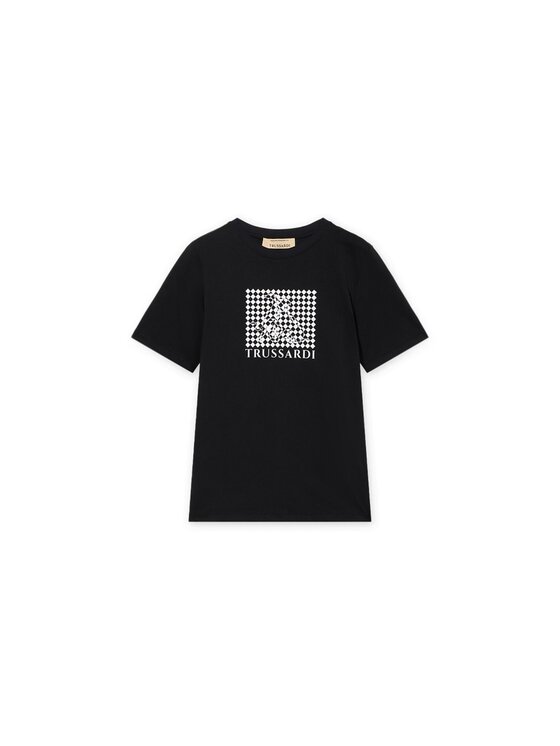 Trussardi Trussardi T-Shirt G1346000246N033 Czarny Regular Fit
