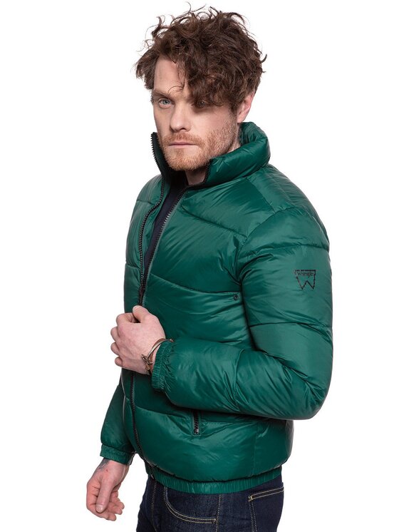 Wrangler Wrangler Giubbotto invernale THERMO PUFFER Verde Regular Fit