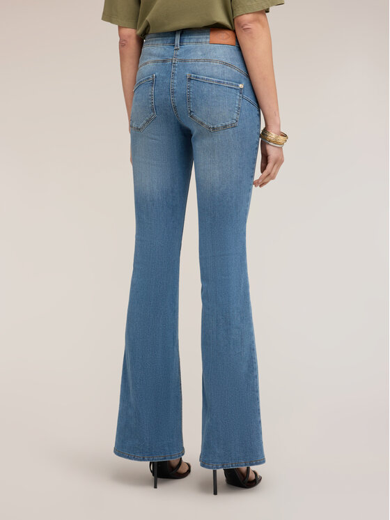 Motivi Motivi Jeansy P427Q804712N004 Turkusowy Flare Fit