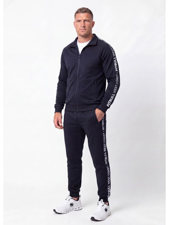 PITBULL PITBULL Bluza ARBOR TAPE Granatowy Regular Fit