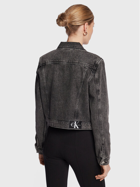 Calvin Klein Jeans Calvin Klein Jeans Džinsinė striukė J20J220231 Pilka Regular Fit