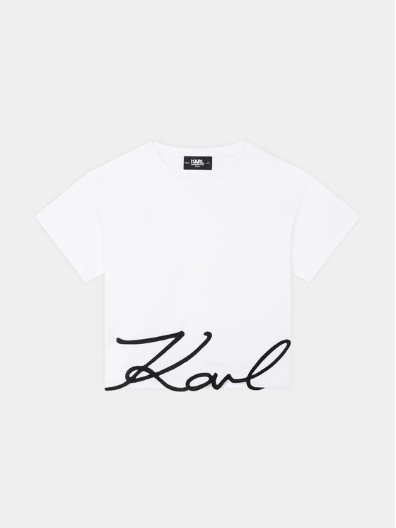 Karl Lagerfeld Kids Karl Lagerfeld Kids T-shirt Z15448 S Bijela Regular Fit
