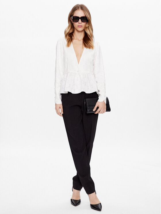 Bruuns Bazaar Bruuns Bazaar Majica Cuckoo Ingrid BBW3329 Bijela Regular Fit