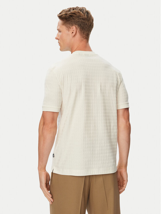 BOSS BOSS T-särk H-Thompson 321 50567970 Kreemjas Regular Fit