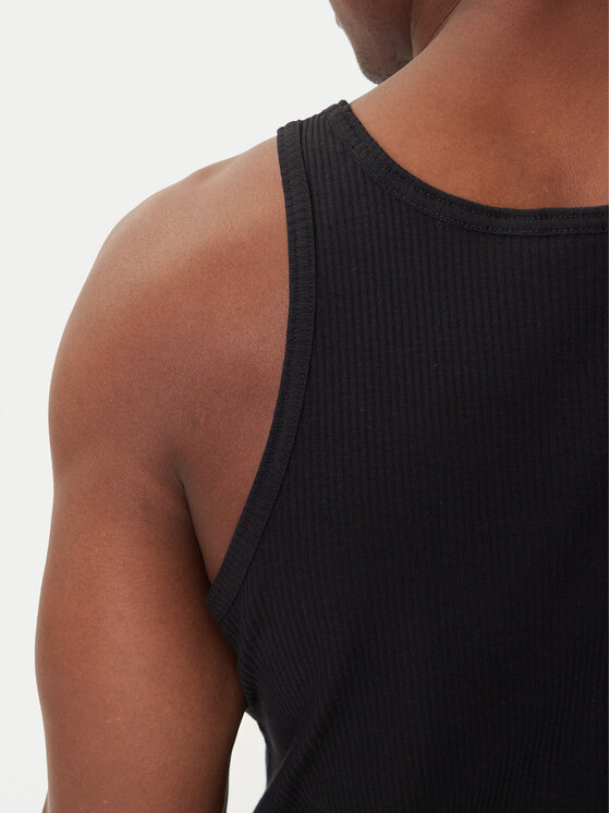 adidas adidas Tank top Trefoil Essentials KA0648 Czarny Regular Fit