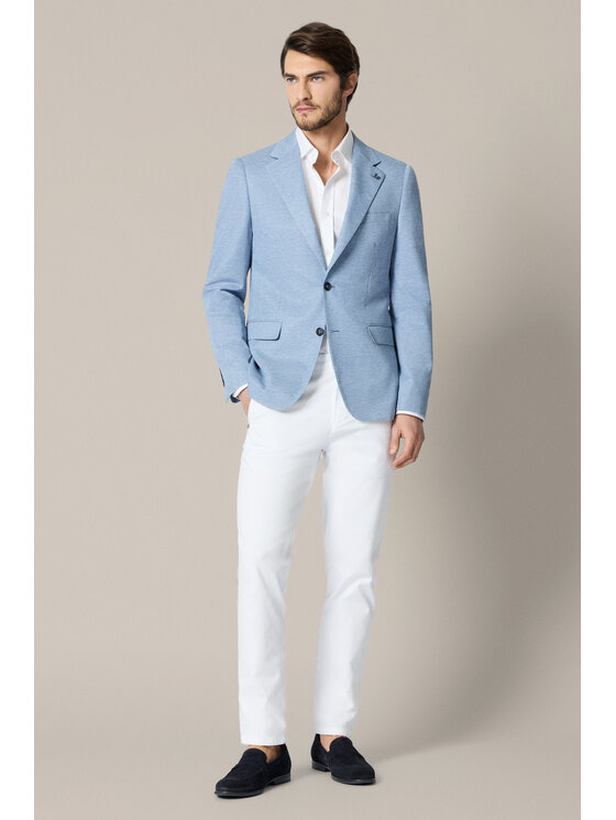 Lancerto Lancerto Marynarka Madesimo MA131126000004 Niebieski Slim Fit