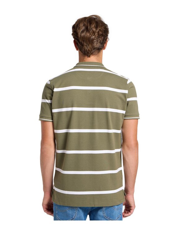 Lee Lee Polo 112363858 Zielony Regular Fit