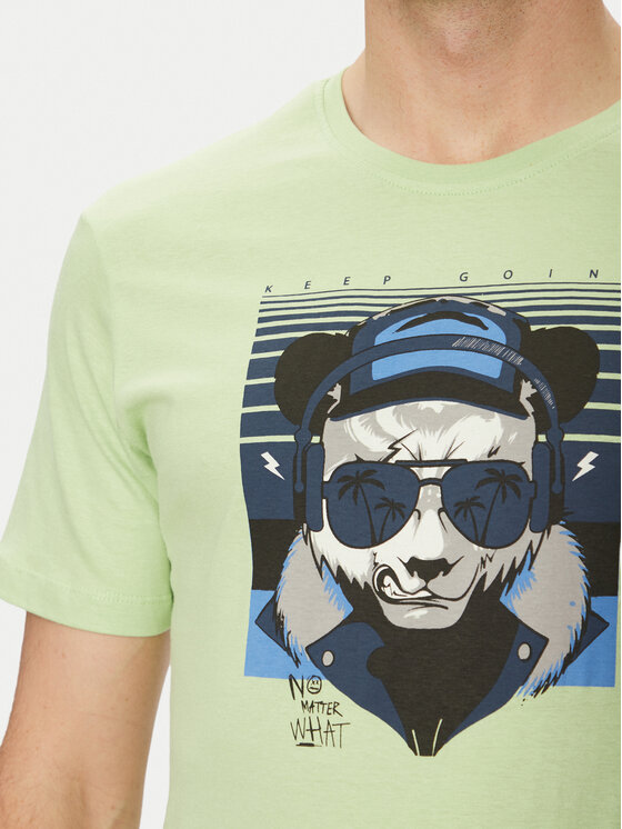 Blend Blend T-Shirt 20717766 Zielony Regular Fit