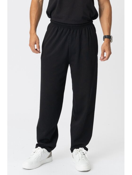 TeeShoppen TeeShoppen Joggery 'Basic Collection' Czarny Regular Fit