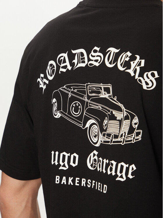 HUGO HUGO T-särk Natopu 50536104 Must Regular Fit
