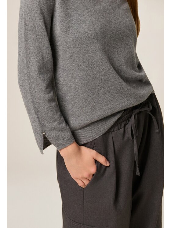 Oltre Oltre Cardigan M356J005096N013 Grigio Regular Fit