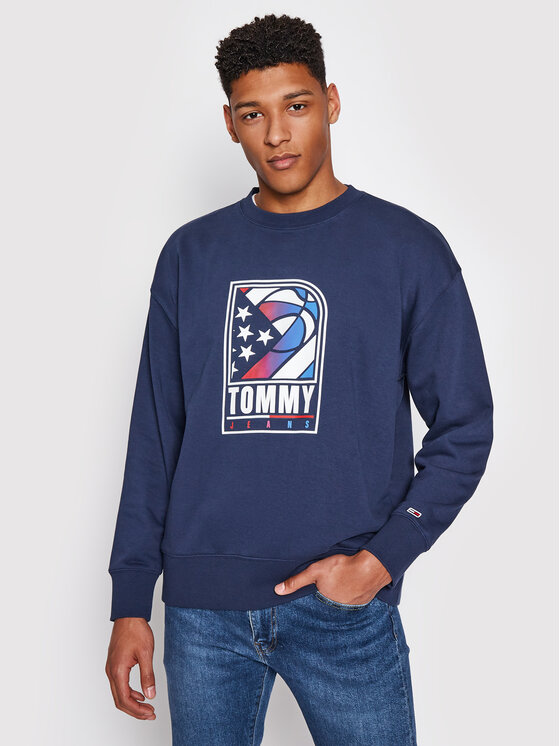 Tommy Jeans Džemperis Basketball Crew DM0DM10661 Tamsiai mėlyna Regular Fit  • Modivo.lt