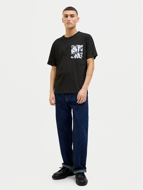 Jack&Jones Jack&Jones T-shirt Split 12272995 Crna Regular Fit